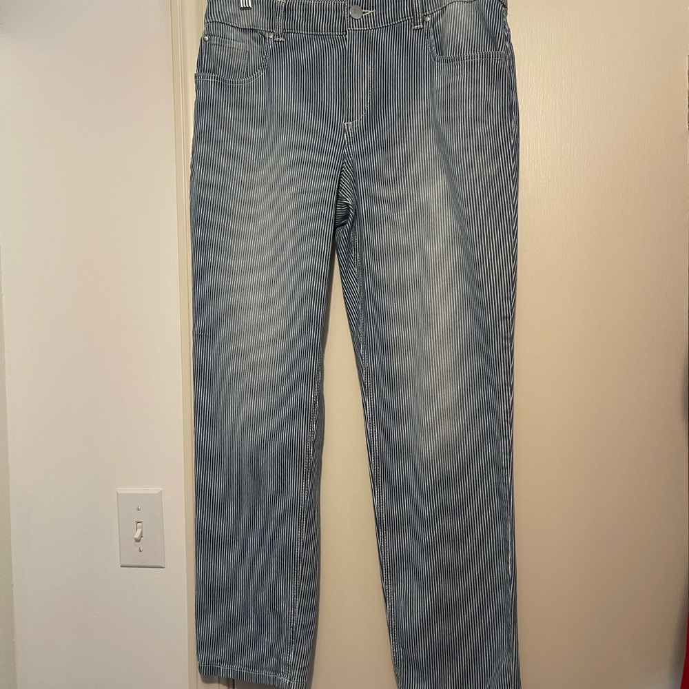 Chicos Size 1 (like a Woman’s 8) Capri Stretchy Jeans.